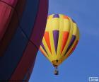 Αερόστατο ζεστού αέρα κίτρινο